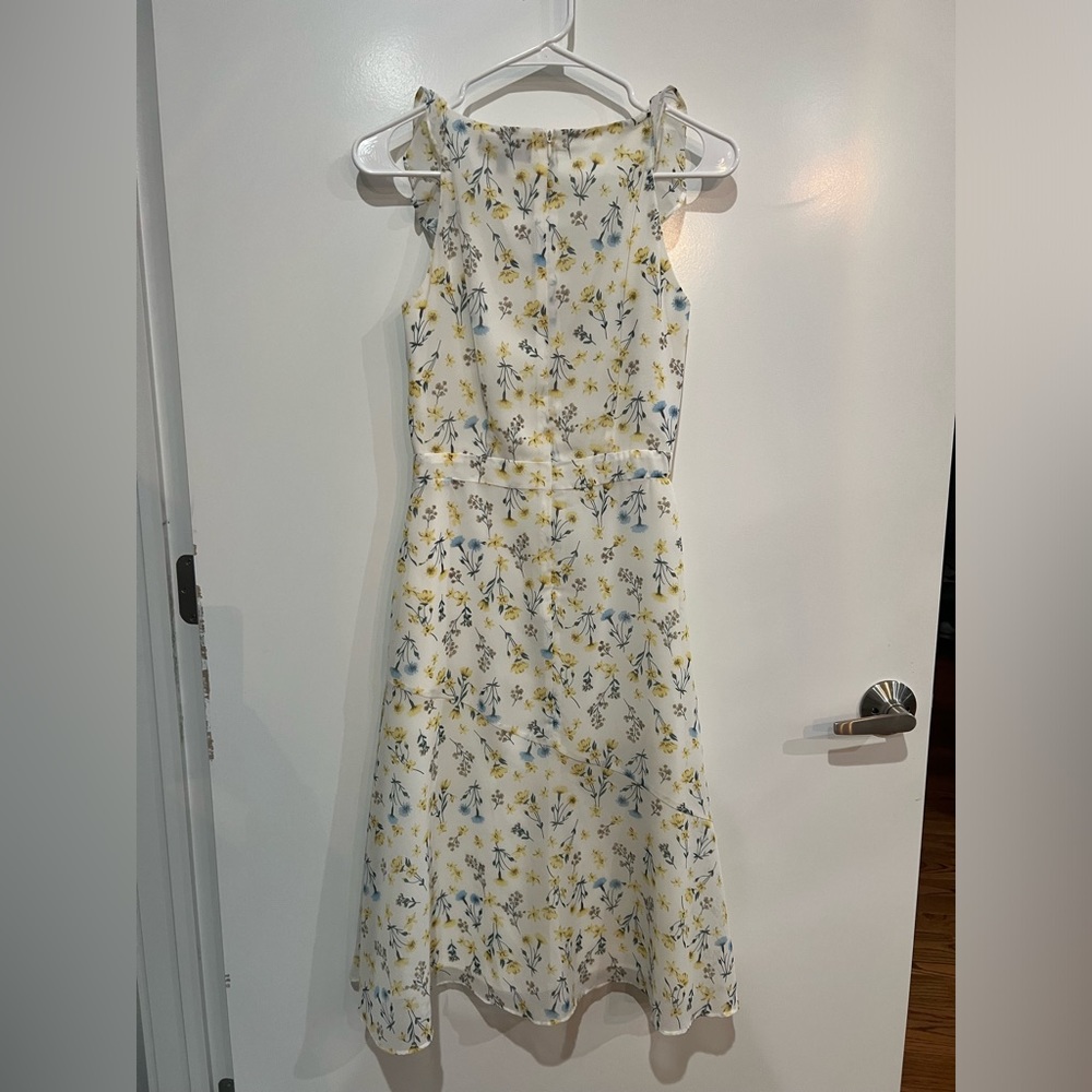 Sam Edelman White Floral Midi Dress - Picture 6 of 6